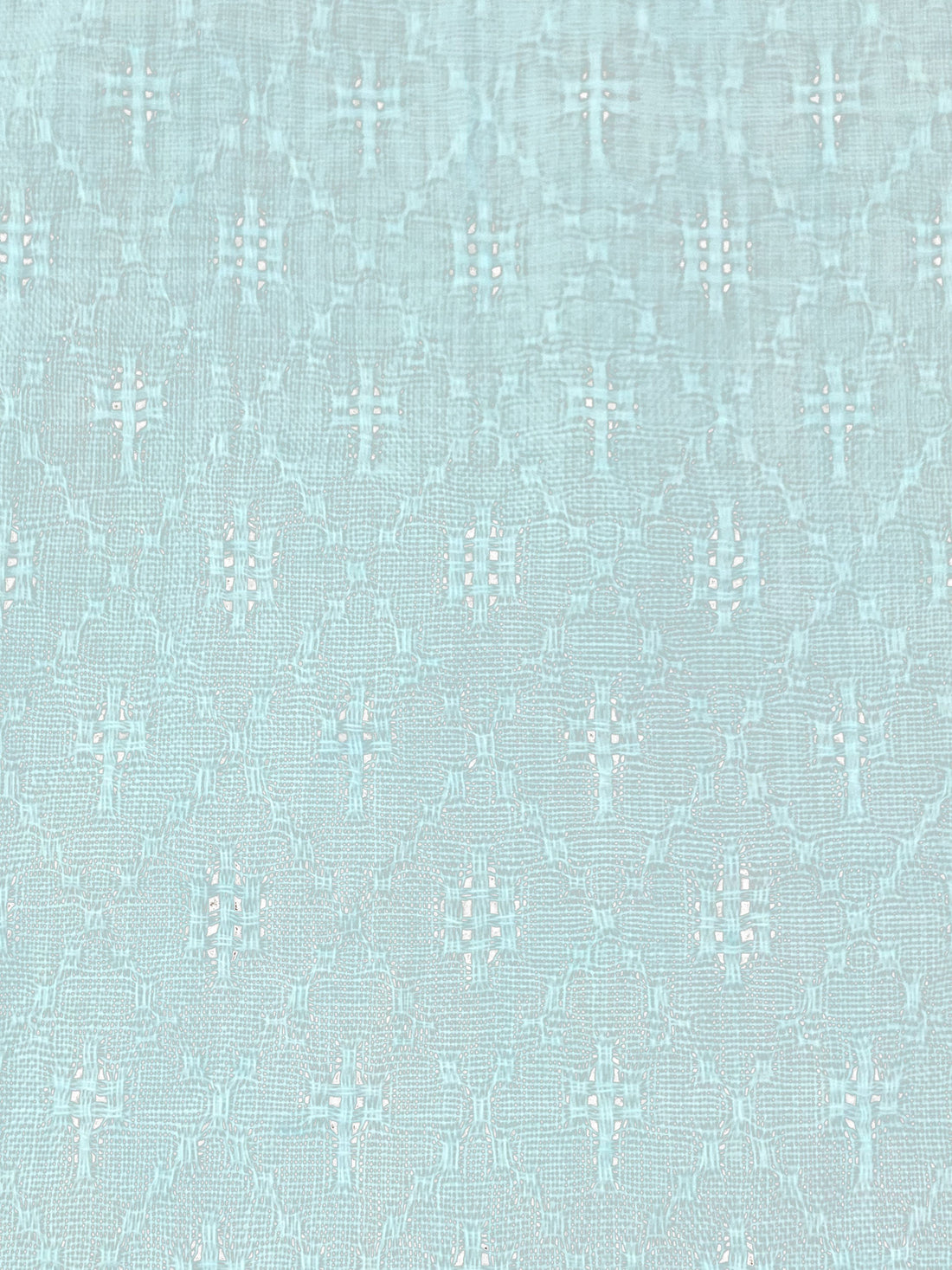 Sky Blue 100% Rayon Diamond Leno Weave Gauze 58W