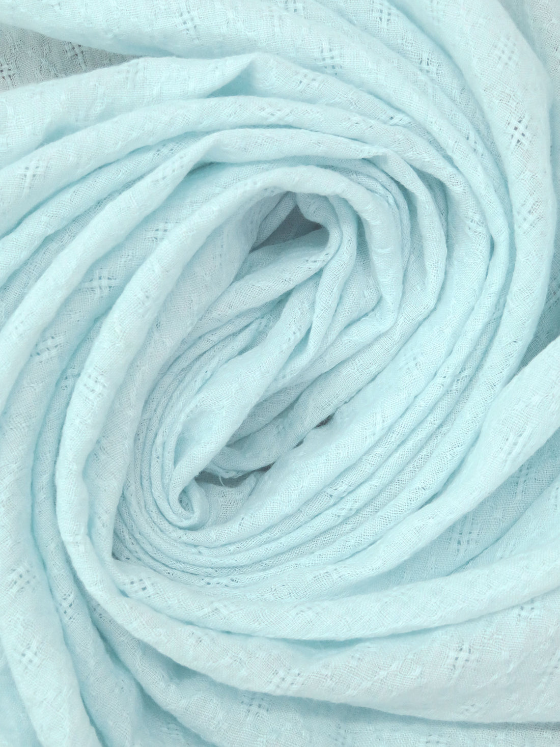 Sky Blue 100% Rayon Diamond Leno Weave Gauze 58W