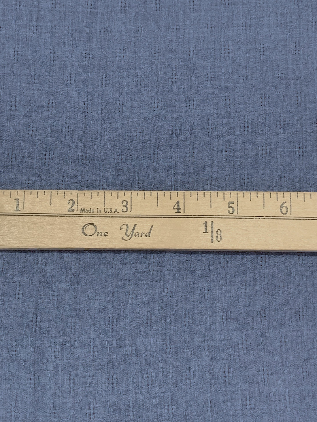 Denim Blue 100% Rayon Diamond Leno Weave Gauze 58W