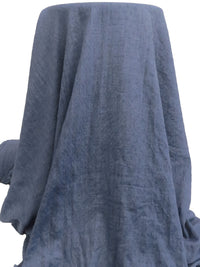 Denim Blue 100% Rayon Diamond Leno Weave Gauze 58W