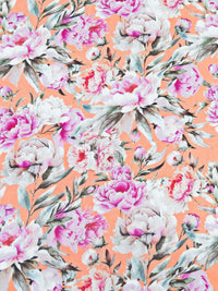 Bright Pink/Ink/Fuchsia/Multi 100% Rayon Dreamy Floral Print Challis 56W