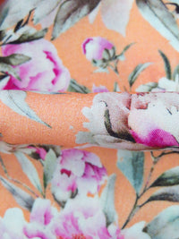 Bright Pink/Ink/Fuchsia/Multi 100% Rayon Dreamy Floral Print Challis 56W