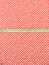 Orange Coral/White 100% Rayon Bubble Floral Print Challis - DKNY - 50W