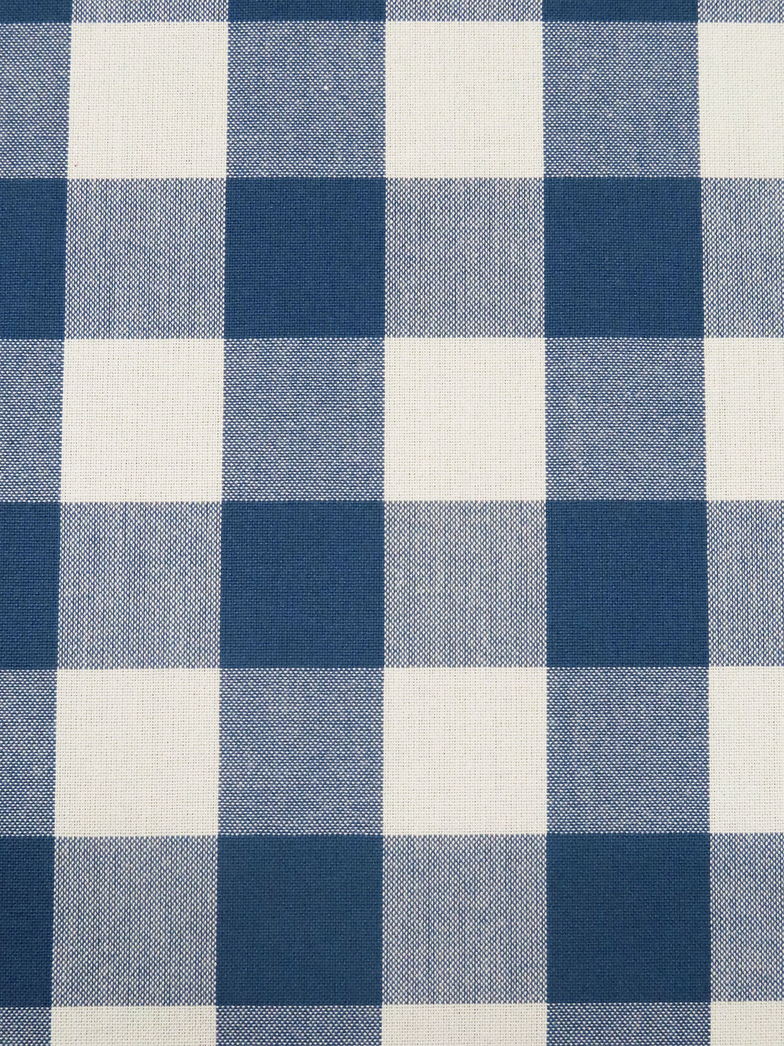 Colonial Blue/Off-White 100% Cotton Check Plaid Shirting - Robert Kaufman - 44W