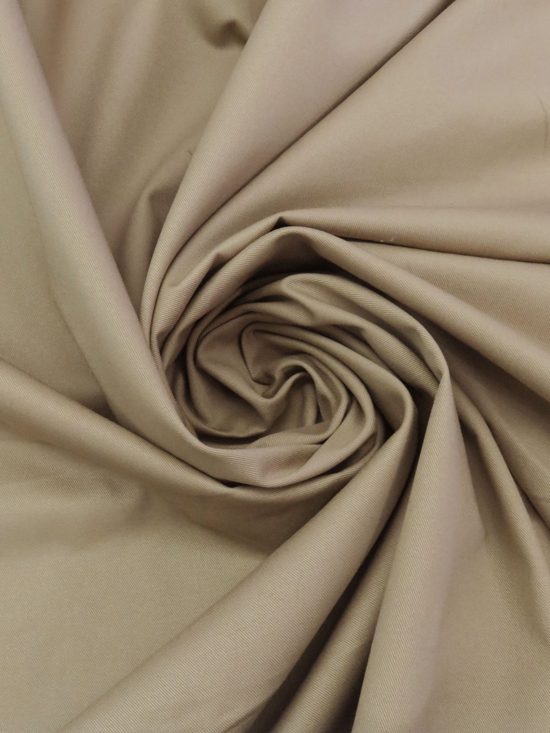 Khaki 100% Cotton Twill Bottom Weight Woven 58W