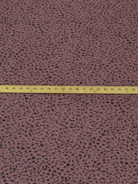 SOLD BY THE PANEL ONLY - Dark Desert Rose/Taupe/Black Nylon/Lycra Small Animal Print Activewear Knit - Beyond Yoga - 58W