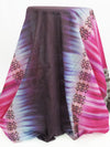 Baked Plum/Magenta/Dark Espresso/Multi 100% Cotton Large Double Border Abstract Print Voile - NY Designer - 56W