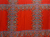 Scarlet Red/Pale Blue/Yellow/Multi 100% Polyester Large Ornate Paisley Print Crepe Blouse Weight Woven 54W