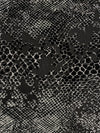 Silver/Black Polyester/Lycra Animal-Look Print Floral Burnout Velvet Knit 54W