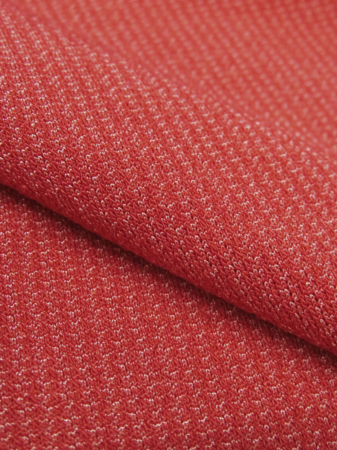 Scarlet/Warm Silver Polyester/Lycra Crepe Knit 56W