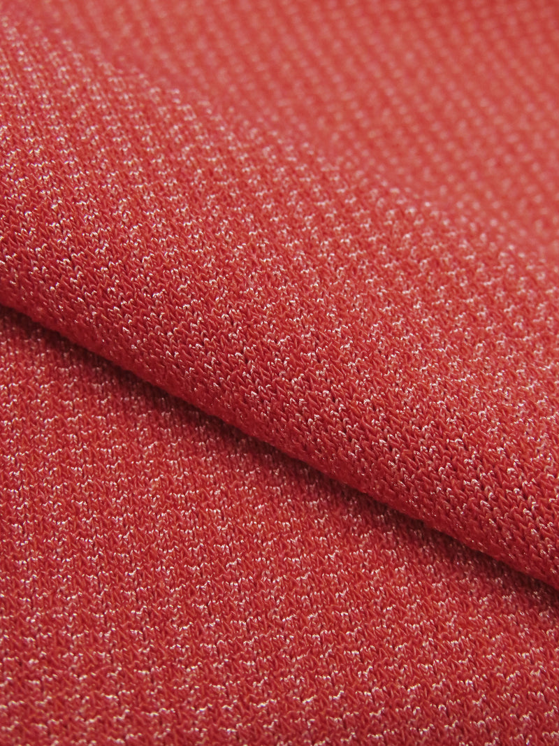 Scarlet/Warm Silver Polyester/Lycra Crepe Knit 56W