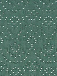 Pine Green Polyester/Lycra Ornate Fan Eyelet Knit 56W
