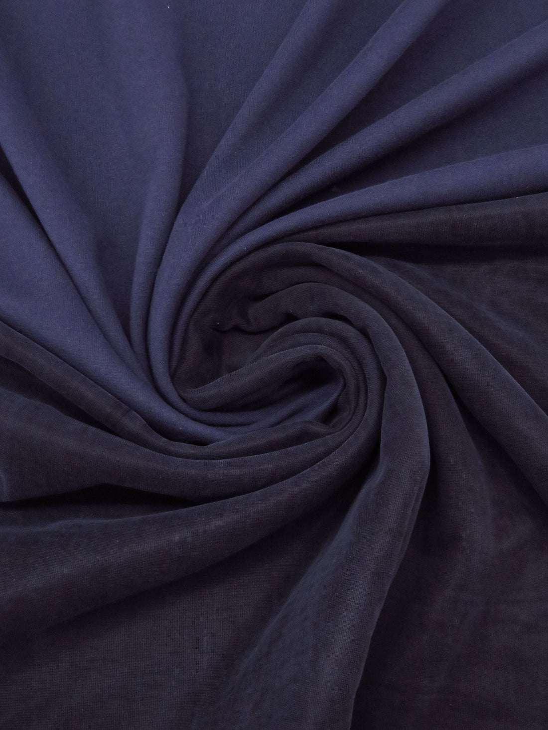 Dark Muted Blueberry/Muted Midnight Navy Cotton/Rayon/Lycra Double-Faced Knit 54W