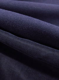 Dark Muted Blueberry/Muted Midnight Navy Cotton/Rayon/Lycra Double-Faced Knit 54W