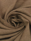 Jute Brown 100% Linen Cross-Dyed Chambray Linen 53W