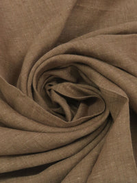 Jute Brown 100% Linen Cross-Dyed Chambray Linen 53W