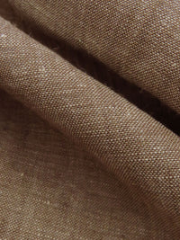 Jute Brown 100% Linen Cross-Dyed Chambray Linen 53W
