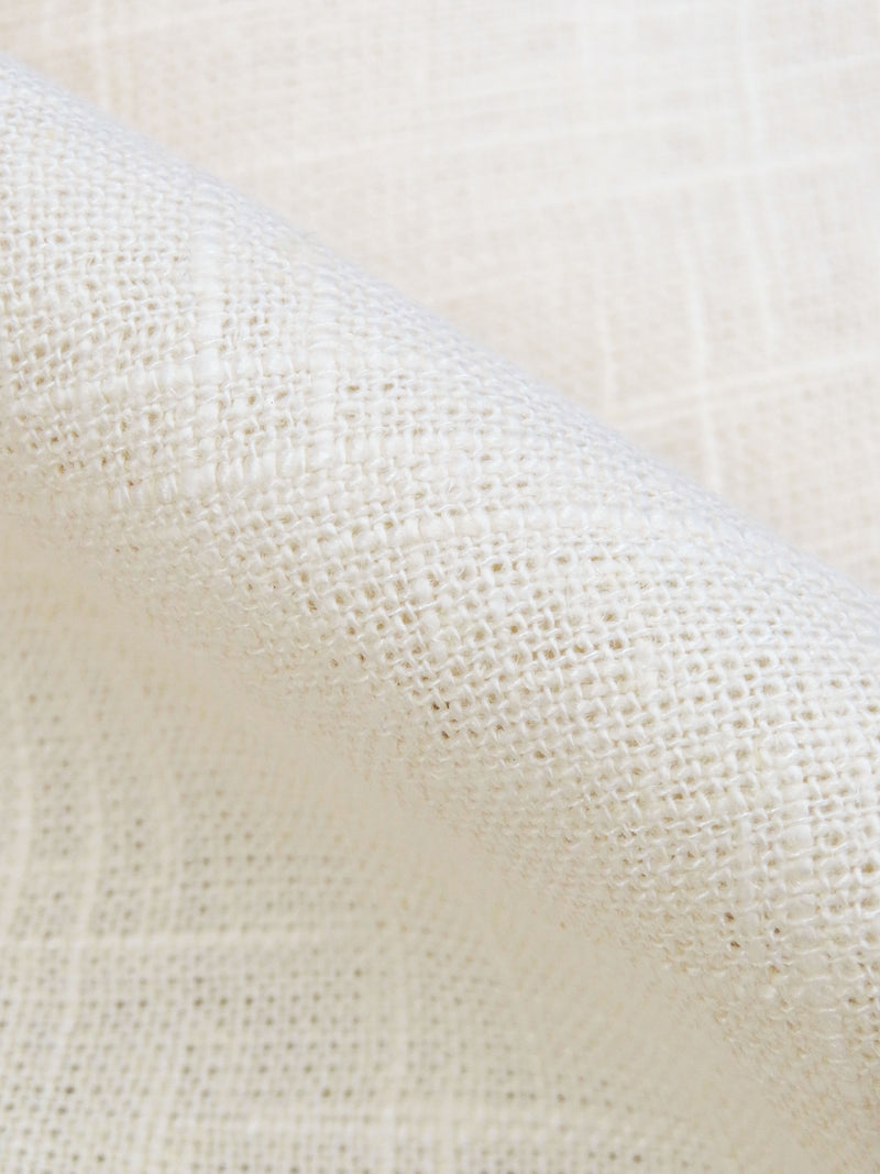 Ivory Linen/Viscose Hopsack Linen 52W