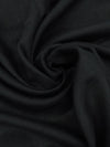 Coal Black 100% Linen Mid-Weight Woven 53W