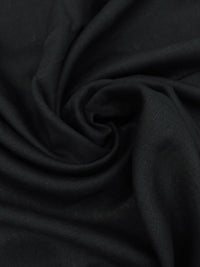 Coal Black 100% Linen Mid-Weight Woven 53W