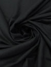 Black Viscose/Linen Linen-Look Shirt Weight Woven 52W