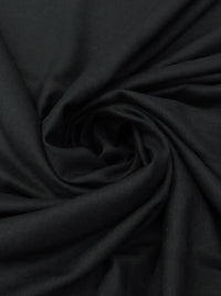 Black Viscose/Linen Linen-Look Shirt Weight Woven 52W