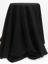 Black Viscose/Linen Linen-Look Shirt Weight Woven 52W