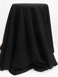 Black Viscose/Linen Linen-Look Shirt Weight Woven 52W