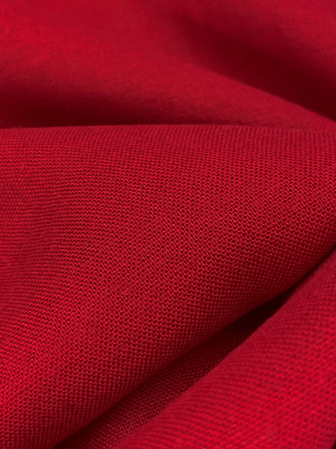 Tango Red Viscose/Linen Shirt Weight Woven 52W