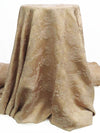 Khaki/Latte Polyester/Rayon Textured Floral Jacquard Satin 62W