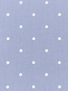 Light Blue/White 100% Cotton Polka Dot Print Shirting 56W