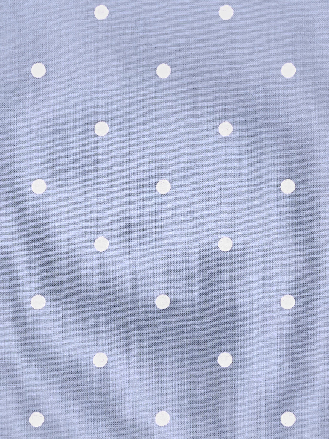 Light Blue/White 100% Cotton Polka Dot Print Shirting 56W