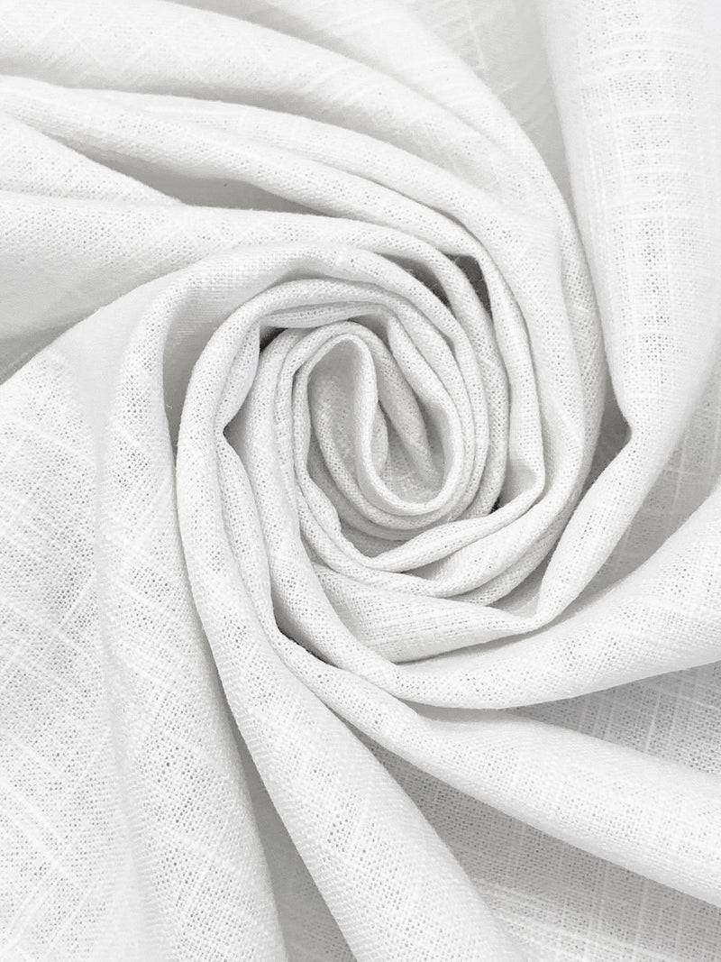 White Linen/Viscose Hopsack Linen 52W