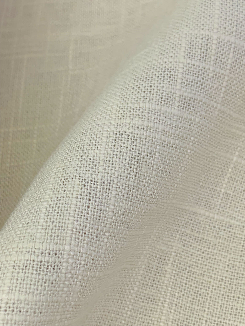 Natural Linen/Viscose Hopsack Linen 52W