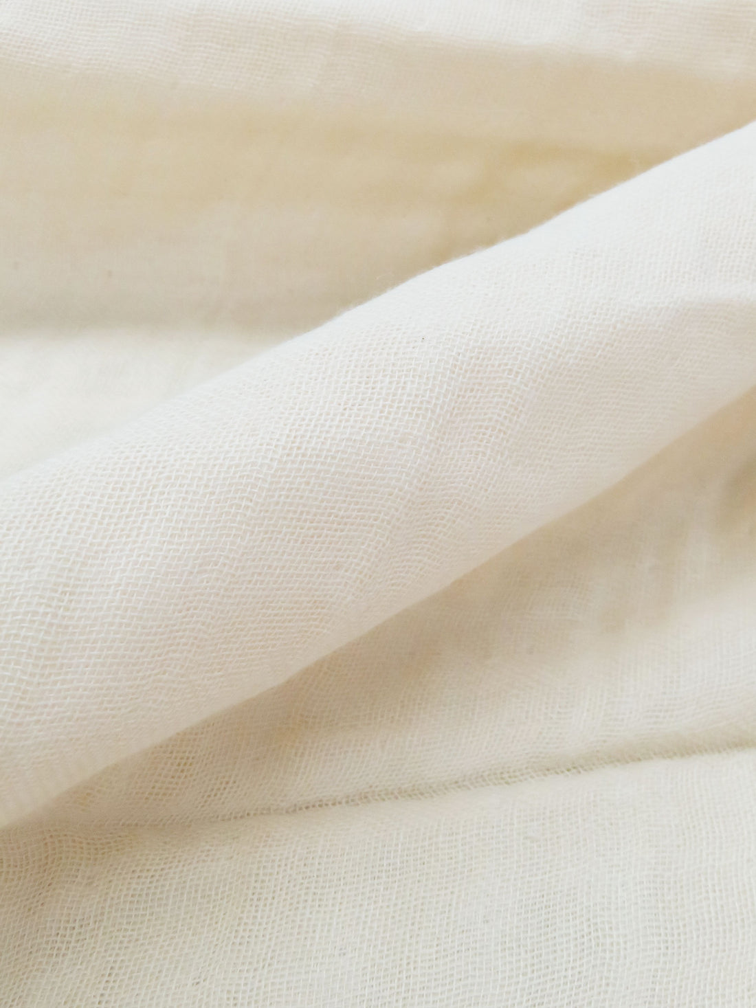 Vanilla Cream 100% Cotton Bubble Gauze 48W