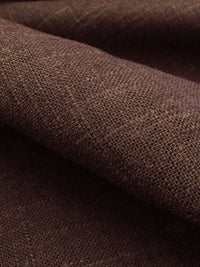 Deep Mahogany Linen/Viscose Hopsack Linen 52W