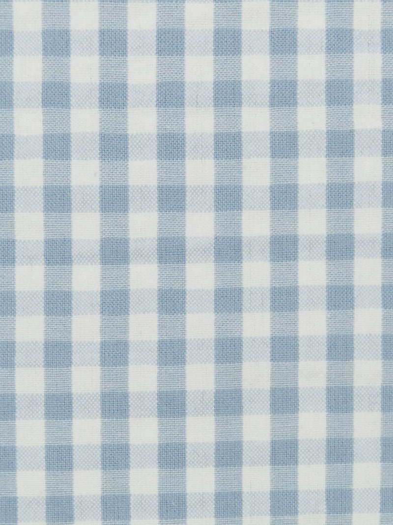 Cerulean Haze/White 100% Cotton Gingham Seersucker 44W