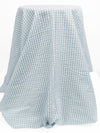 Cerulean Haze/White 100% Cotton Gingham Seersucker 44W