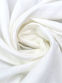 Daisy White Viscose/Linen Shirt Weight Woven 52W