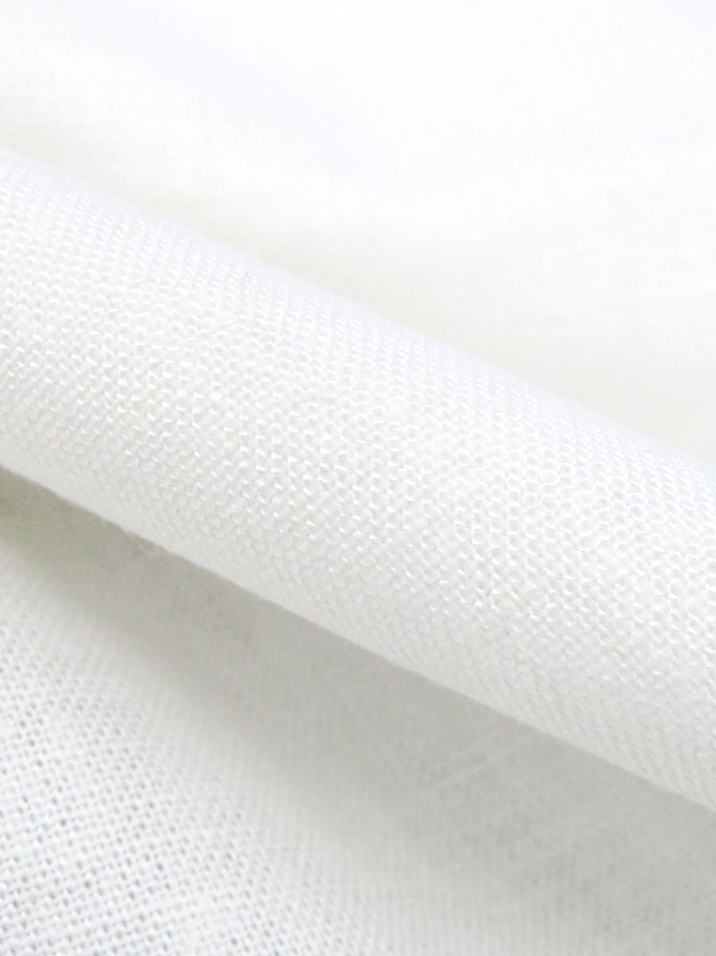 Daisy White Viscose/Linen Shirt Weight Woven 52W