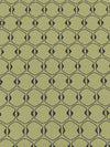 Soft Golden Olive Green/Black Cotton/Lycra Novelty Geometric Stretch Sateen - NY Designer - 52W