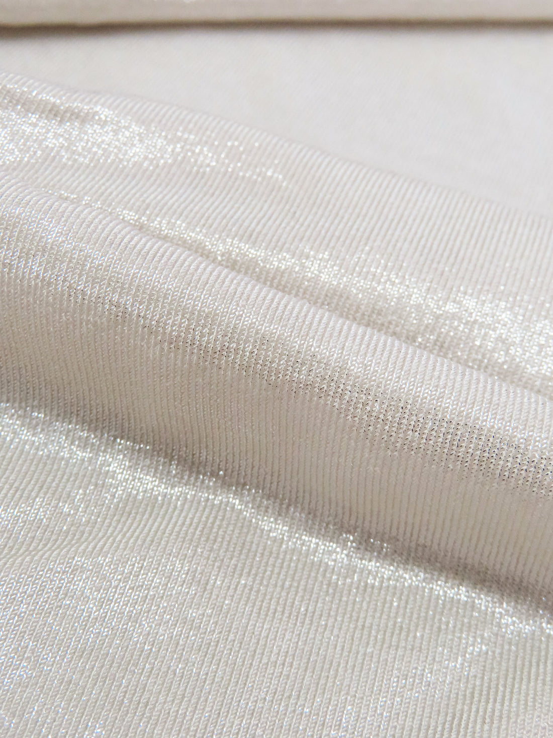 Oyster Polyester/Lycra Shimmer ITY Knit 44W