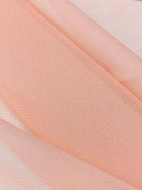 Melon Pink 100% Silk Chiffon 42W