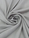 Sterling Gray Wool/Polyester Novelty Weave Tropical Weight Suiting - Imported From Italy By NY Designer - 58W