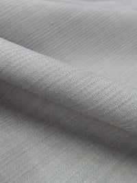 Sterling Gray Wool/Polyester Novelty Weave Tropical Weight Suiting - Imported From Italy By NY Designer - 58W