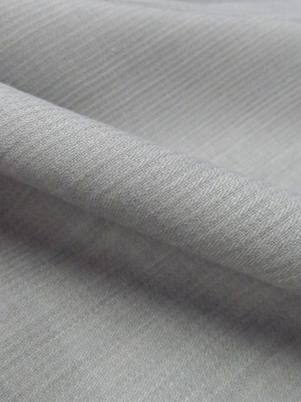 Sterling Gray Wool/Polyester Novelty Weave Tropical Weight Suiting - Imported From Italy By NY Designer - 58W