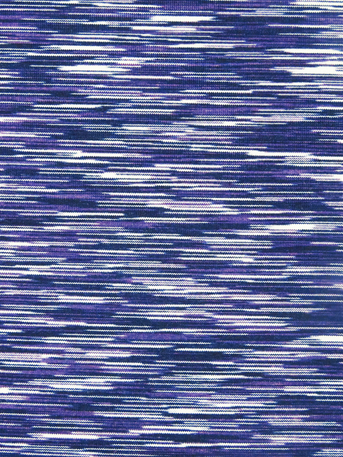 Midnight Blue/White/Dark Purple/Multi Nylon/Lycra Space-Dyed Activewear Knit 60W