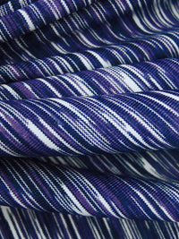 Midnight Blue/White/Dark Purple/Multi Nylon/Lycra Space-Dyed Activewear Knit 60W