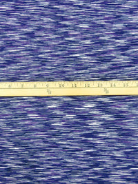 Midnight Blue/White/Dark Purple/Multi Nylon/Lycra Space-Dyed Activewear Knit 60W