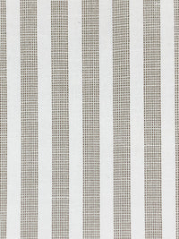 White/Umber Cotton/Polyester Vertical Fine Oxford Stripe Shirting 56W